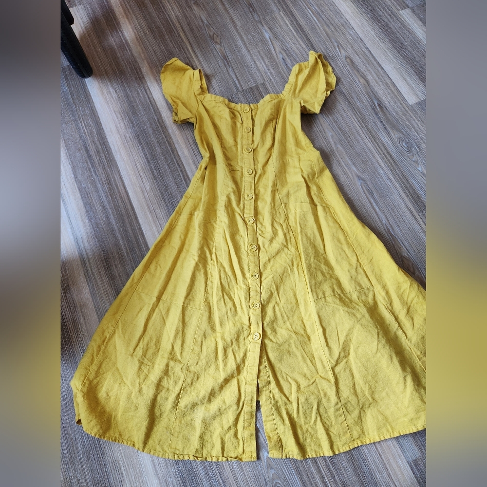 Yellow cottagecore dress